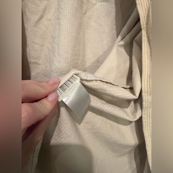 FRANK & EILEEN SHIRLEY Oversized Button-Up Shirt in Beige Sand Color Size XL - Picture 10 of 16